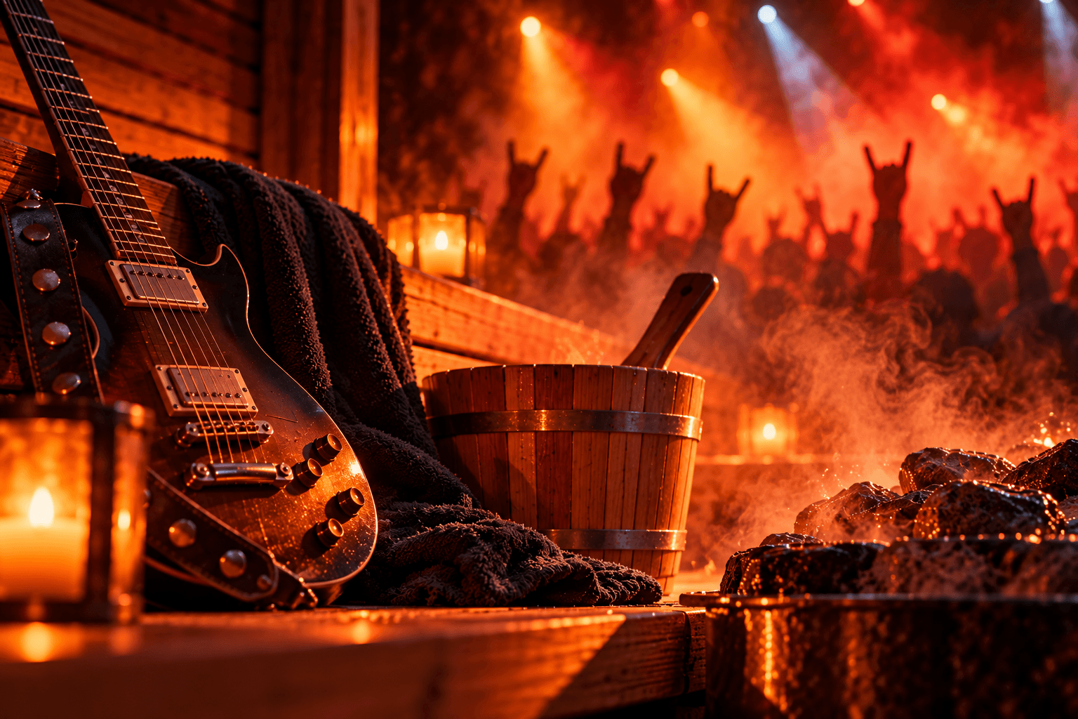 Rock im Saunadampf